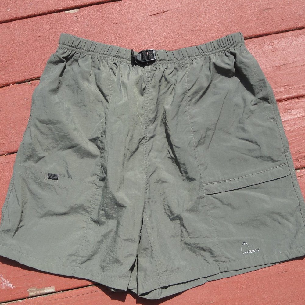 Head multinpocket light green color Elacstic belt waist Shorts Nylon~quick dry~ - Picture 2 of 6